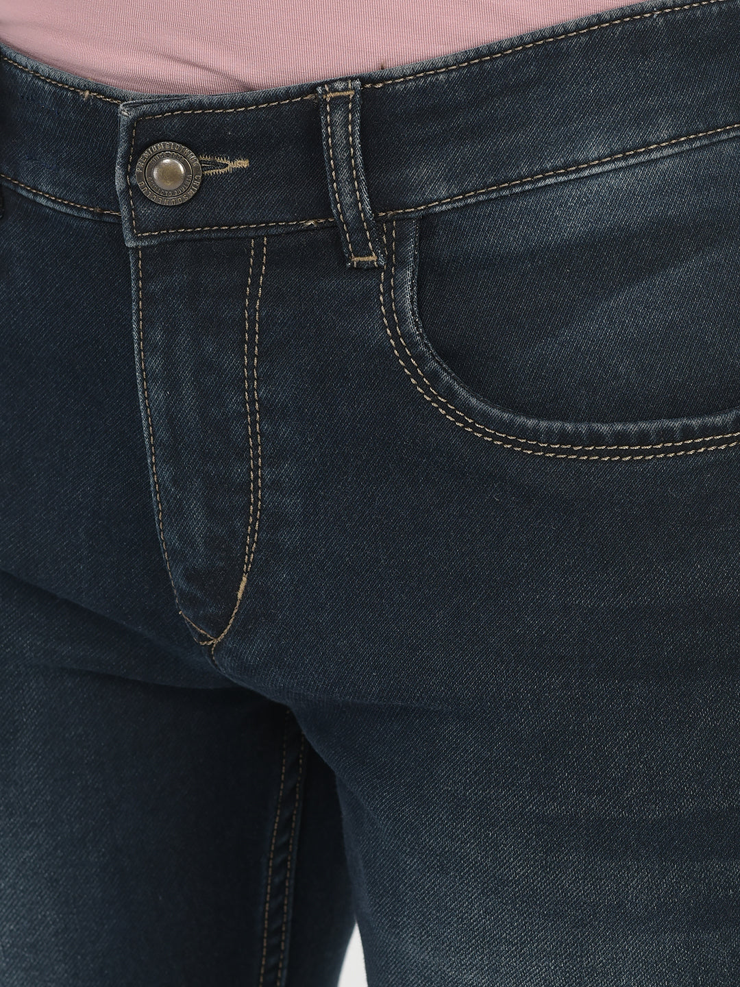  Slim-Fit Stone-Washed Jeans 