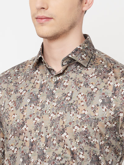 Multi-Color Floral Shirt - Men Shirts