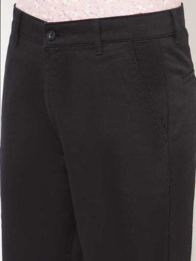 Black Casual Trousers - Men Trousers