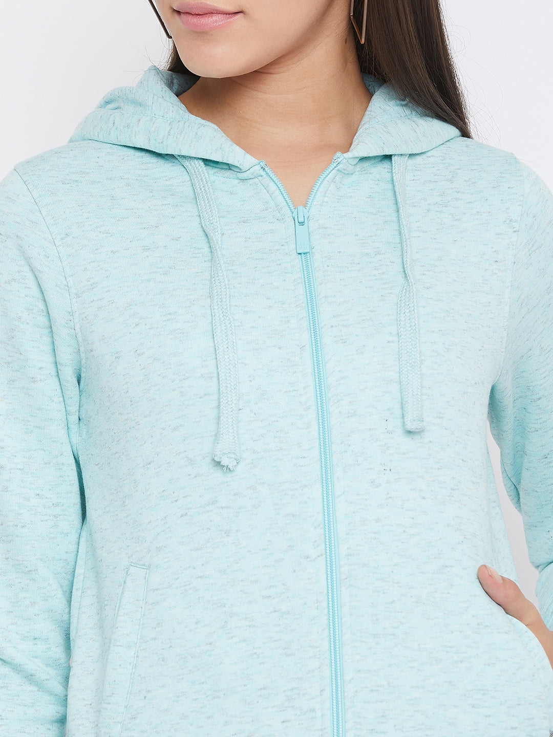 Green Hooded Sweatshirt - Women Sweatshirts