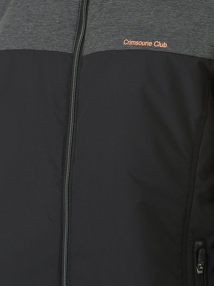  Black Jacket in Colour-Block 