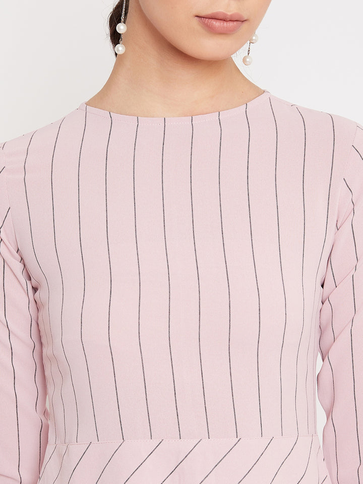 Pink Striped Dress - Women Dresses