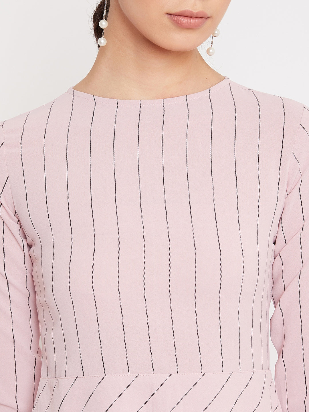 Pink Striped Dress - Women Dresses