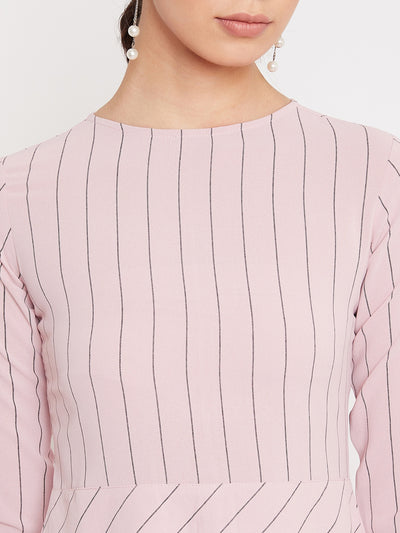 Pink Striped Dress - Women Dresses
