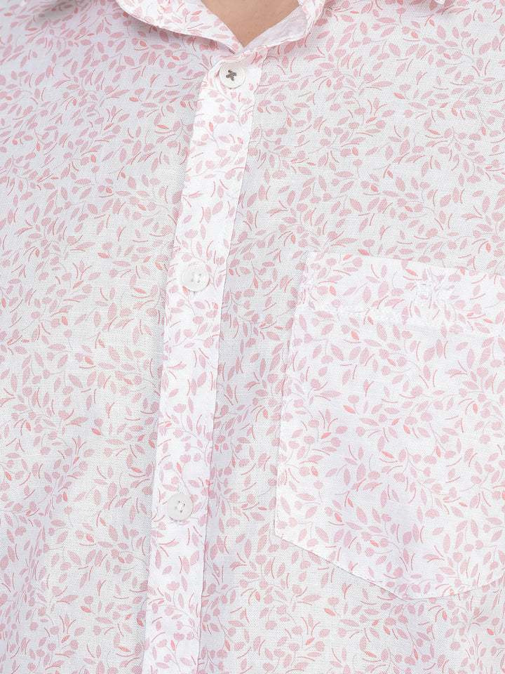 White Floral Shirt