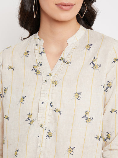 Floral Slim Fit Full Sleeves - Women Shirts