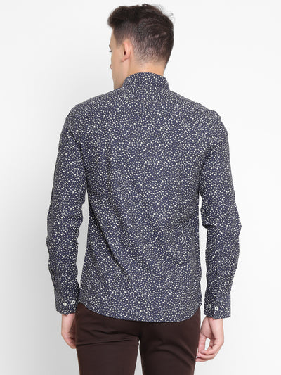 Blue Printed Shirt - Men Shirts