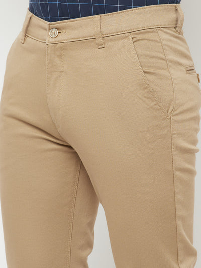 Beige Trousers - Men Trousers