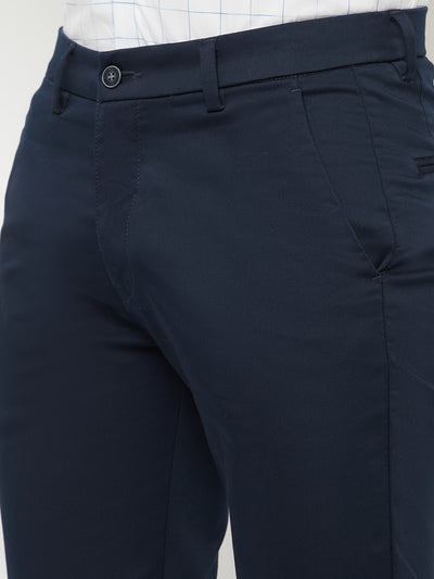 Navy Blue Trousers - Men Trousers