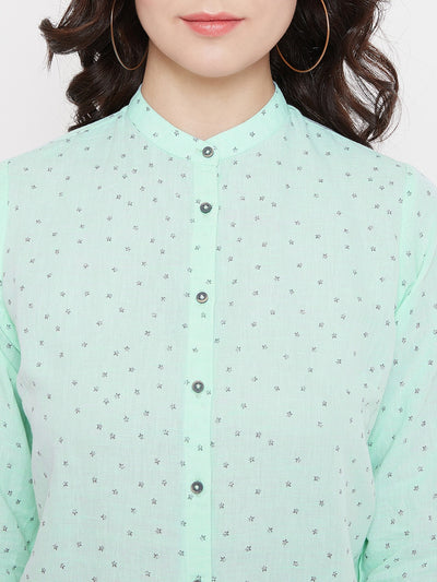 Printed Slim Fit Casual Shirt - Women Shirts