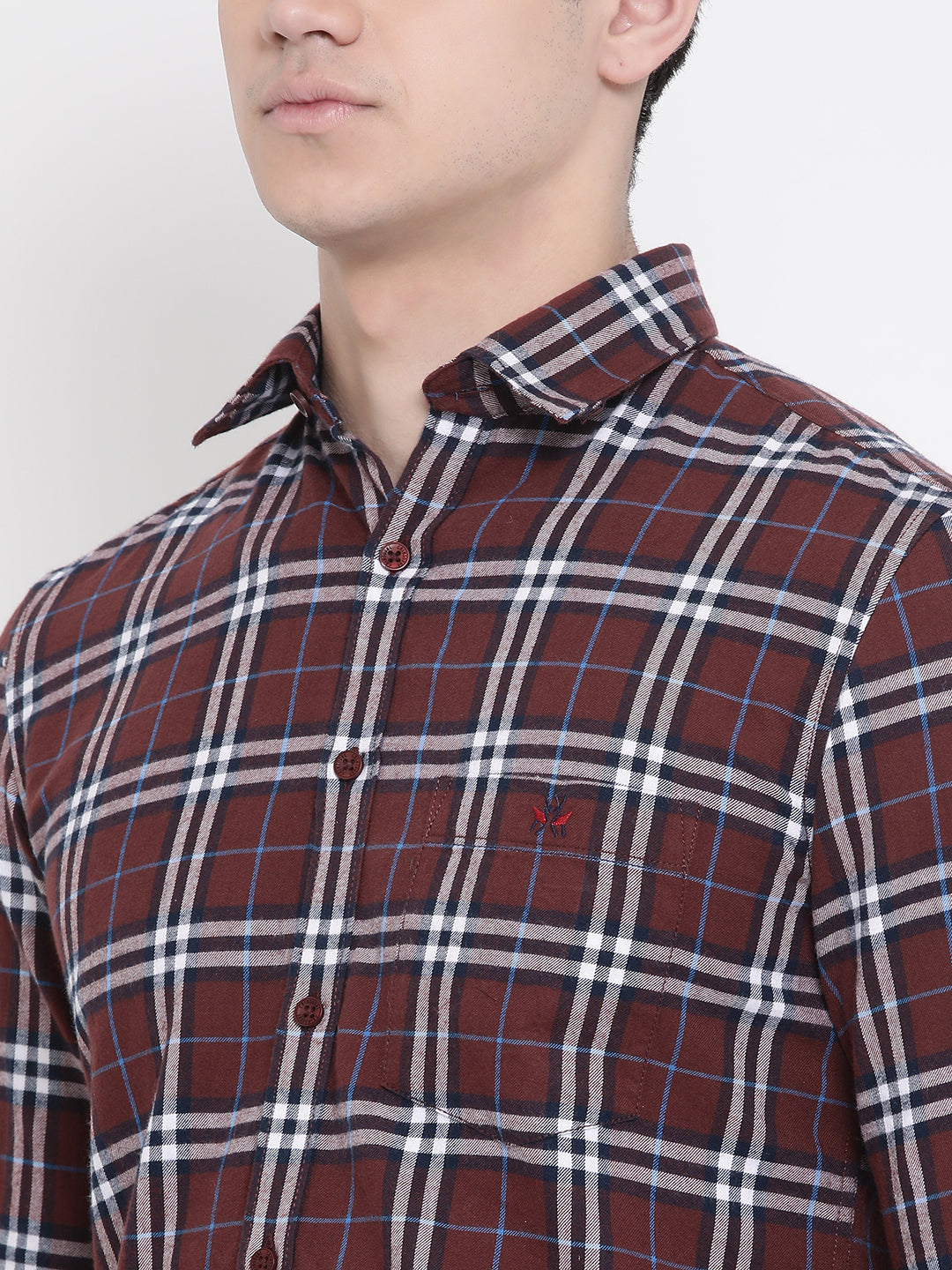 Red Checked Shirt - Men Shirts