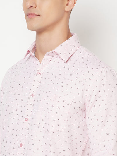 Pink Floral Shirt - Men Shirts