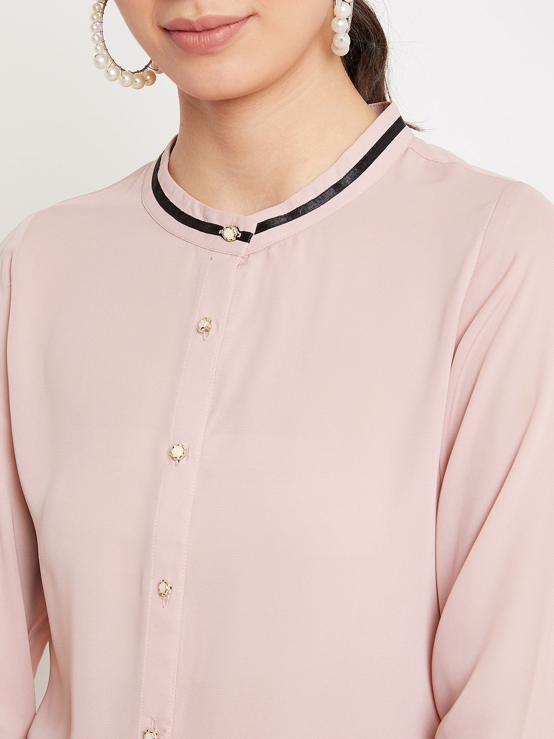 Pink Casual Top - Women Tops