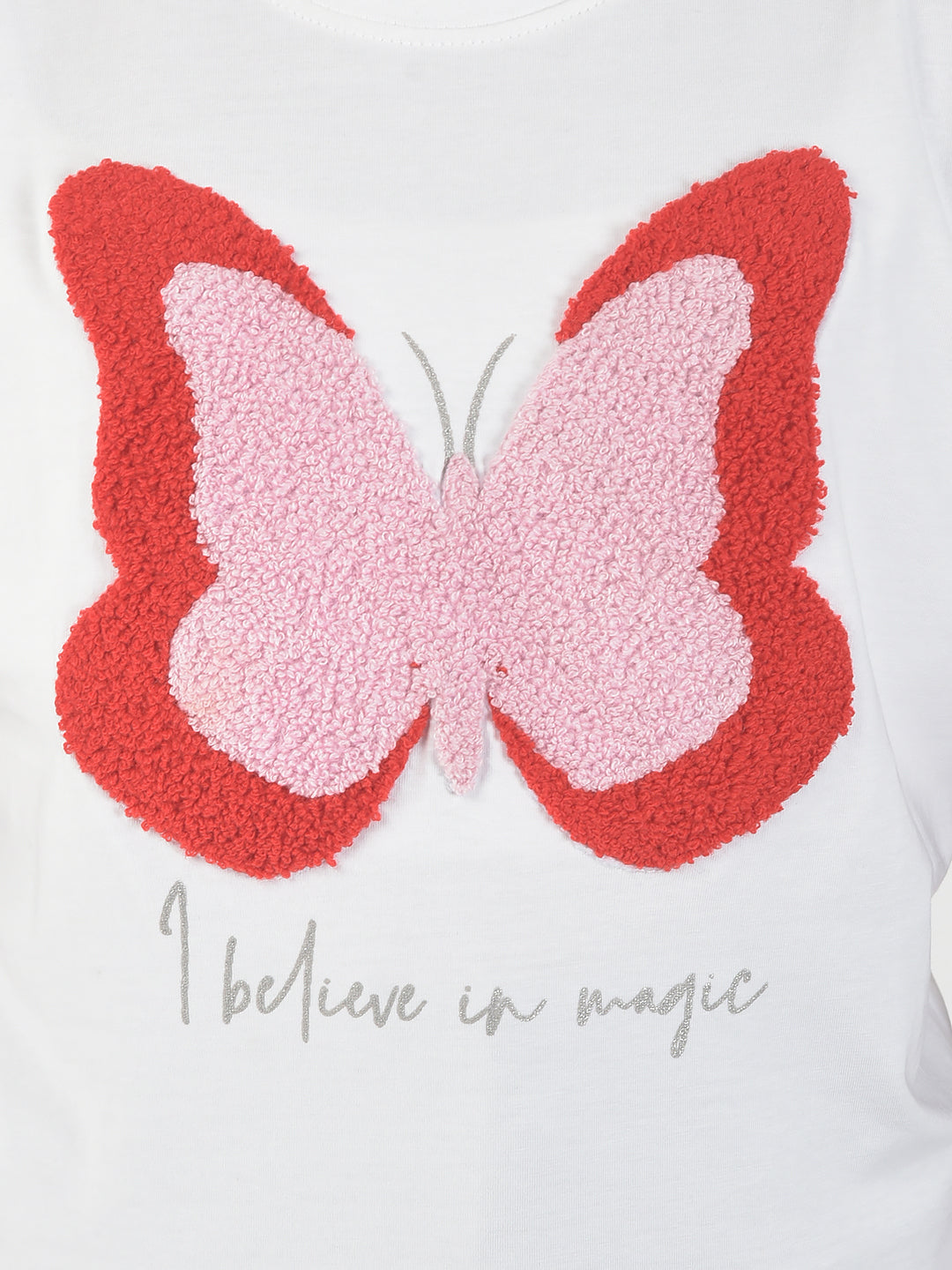  White Butterfly T-Shirt