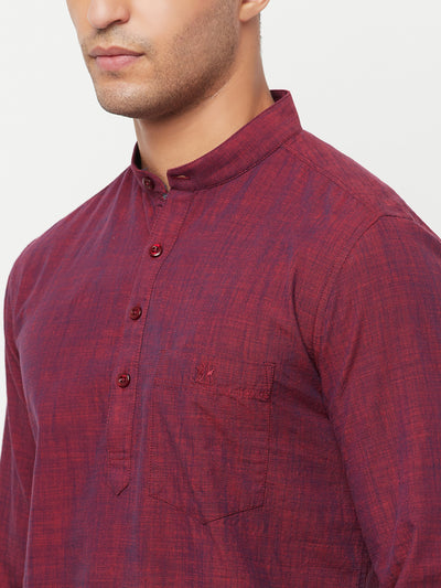 Maroon Kurta - Men Kurtas