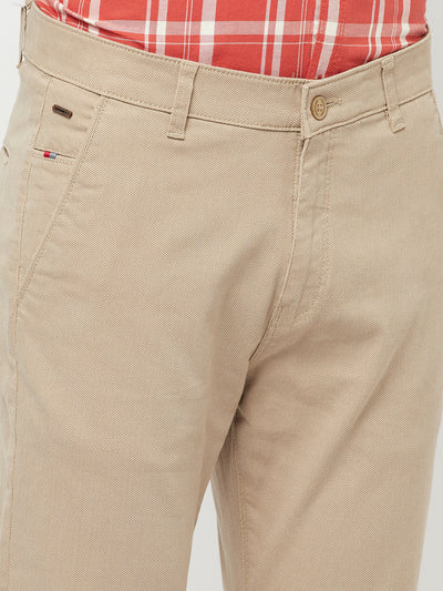 Beige Trousers - Men Trousers