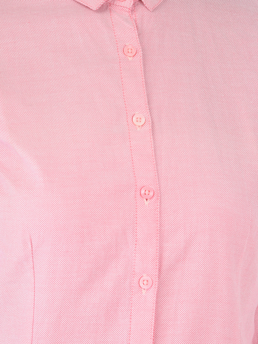 Pink Button-Down Shirt - Women Shirts
