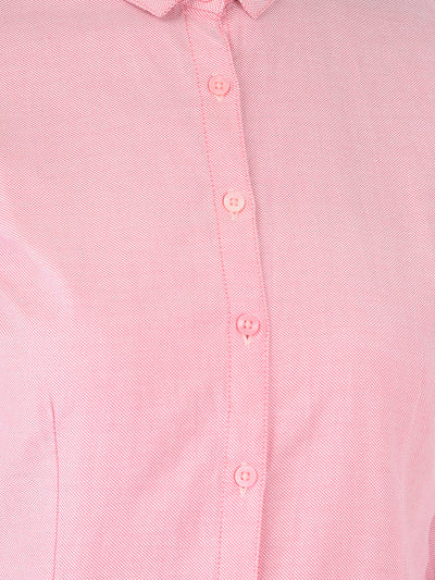 Pink Button-Down Shirt - Women Shirts
