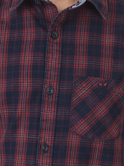 Maroon Checked Shirt - Boys Shirts