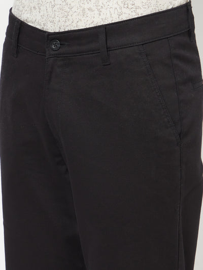 Black Casual Trousers - Men Trousers