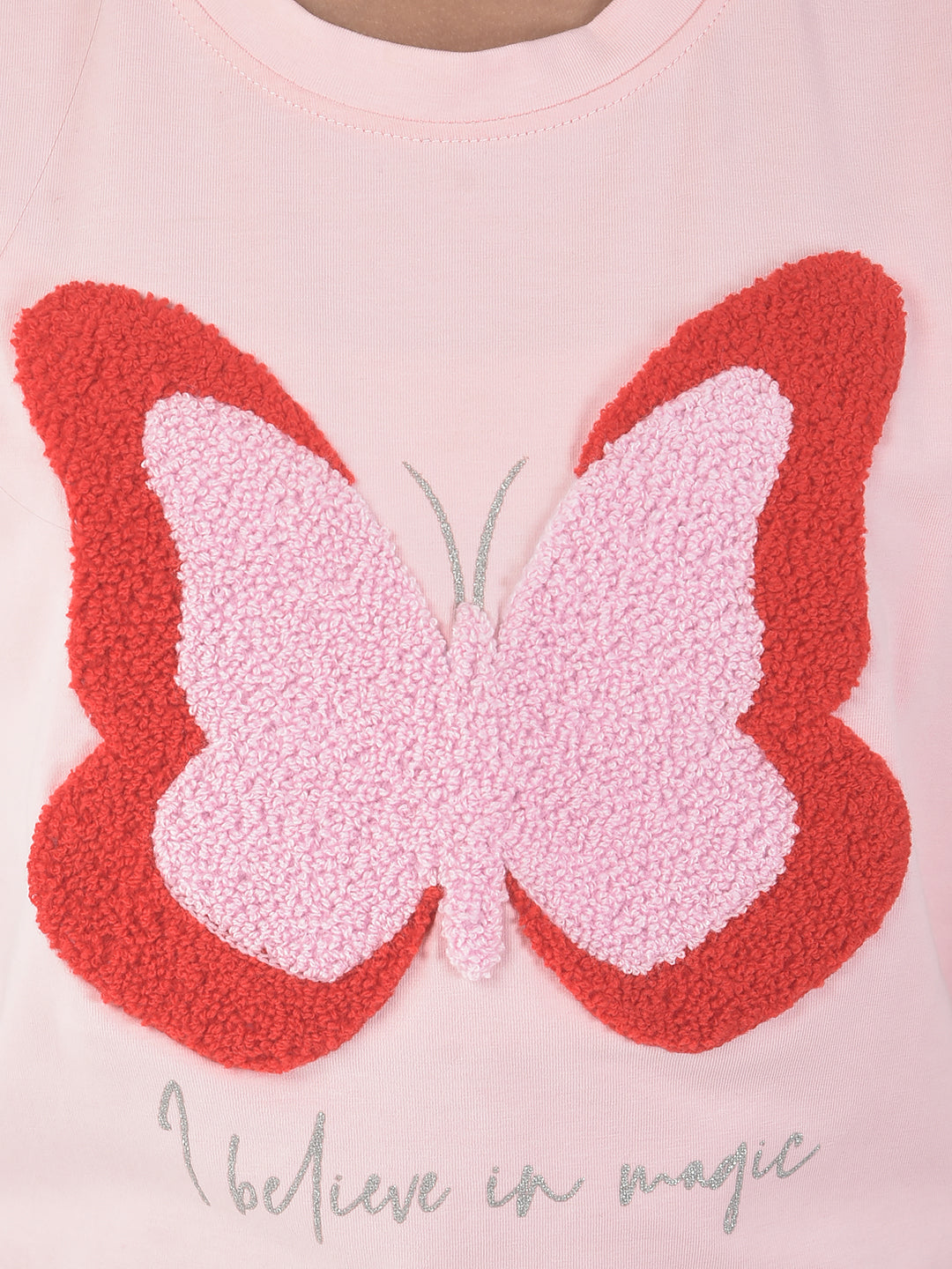  Blush Pink Butterfly T-Shirt