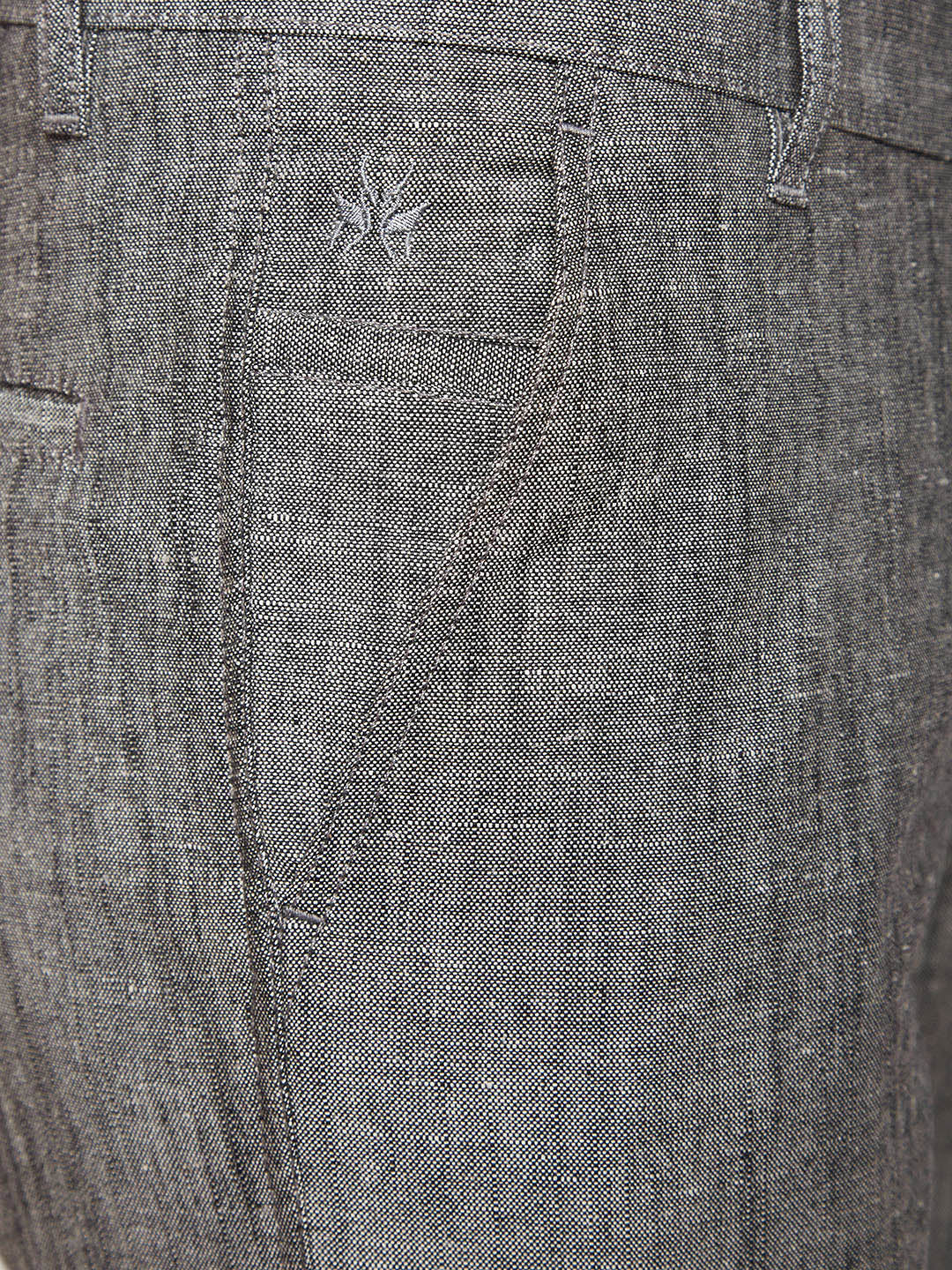 Grey Slim Fit Trousers - Men Trousers