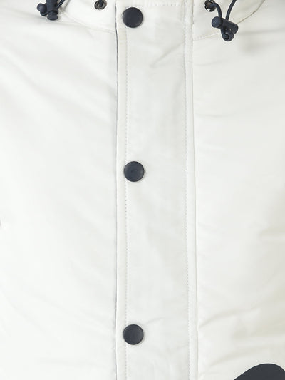  White Padded Varsity Jacket
