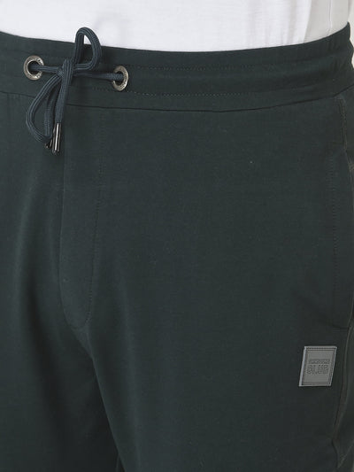  Green Logo Embellished Track Pants