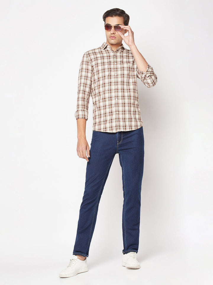  Brown Checkered Shirt