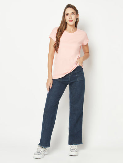  Blue Patch-Pocket Jeans 