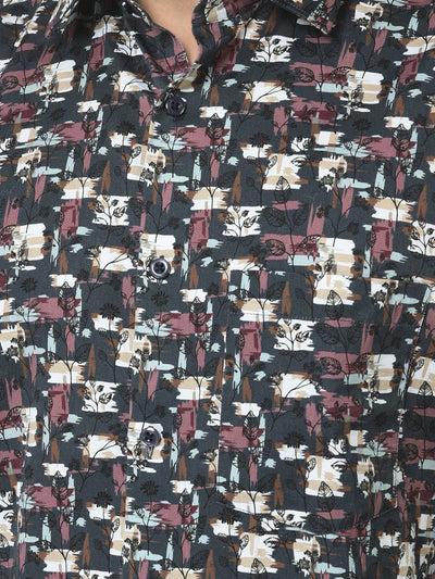 Multi-Colour Shirt in Floral Print 