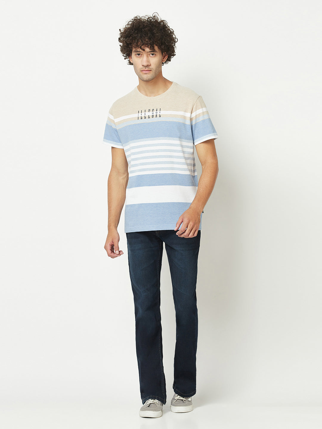  Legal Striped Casual T-Shirt