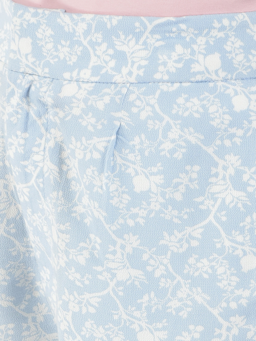   Sky Blue Floral Shorts