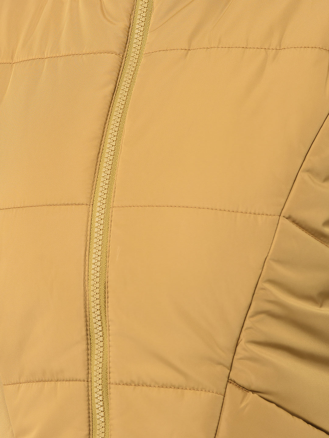  Mustard High-Neck Gilet Jacket 