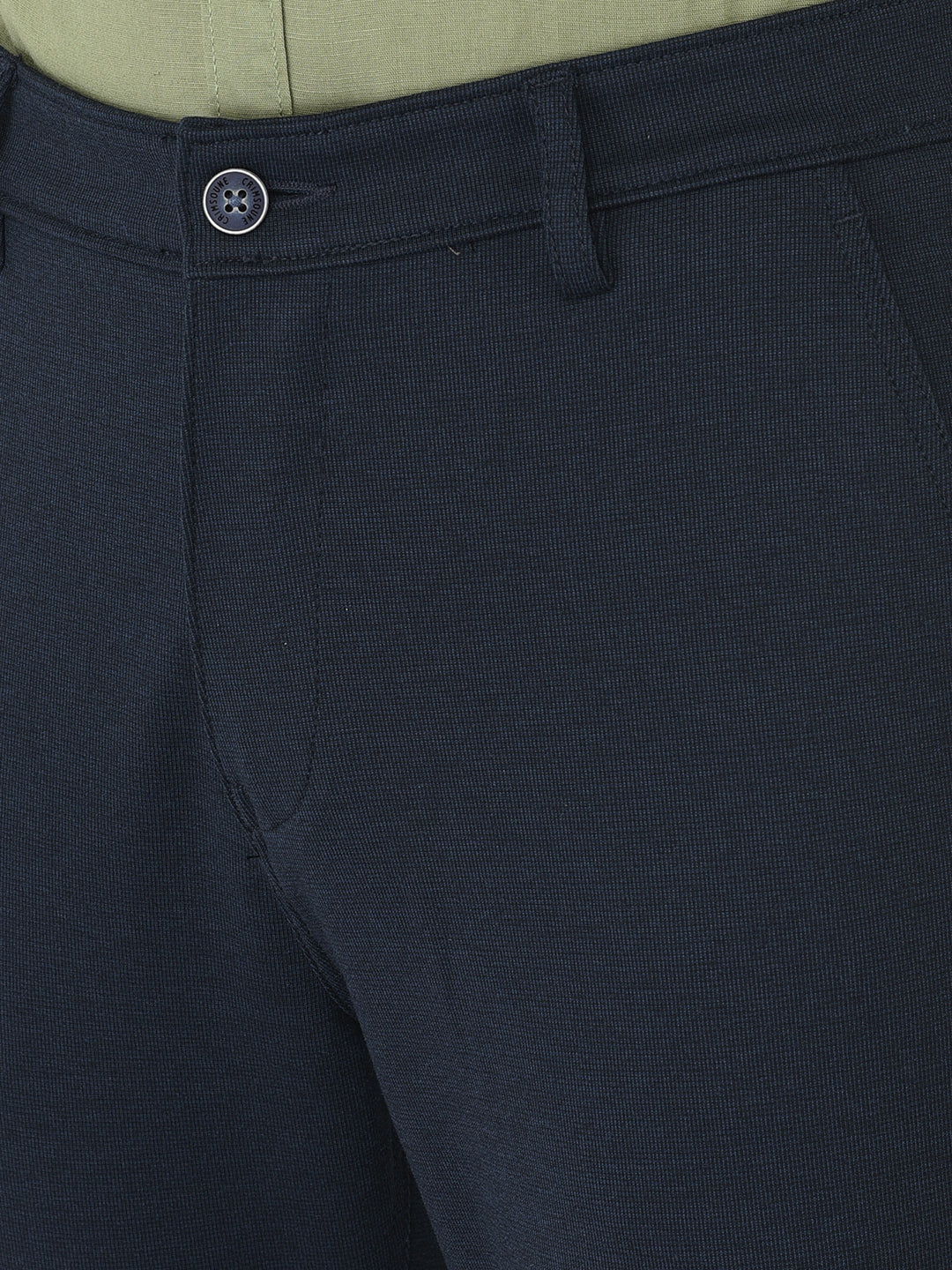 Navy Blue Trousers - Men Trousers