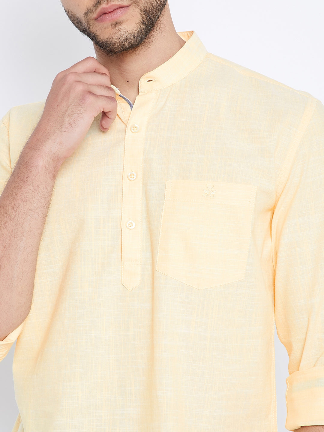 Yellow Kurta - Men Kurtas