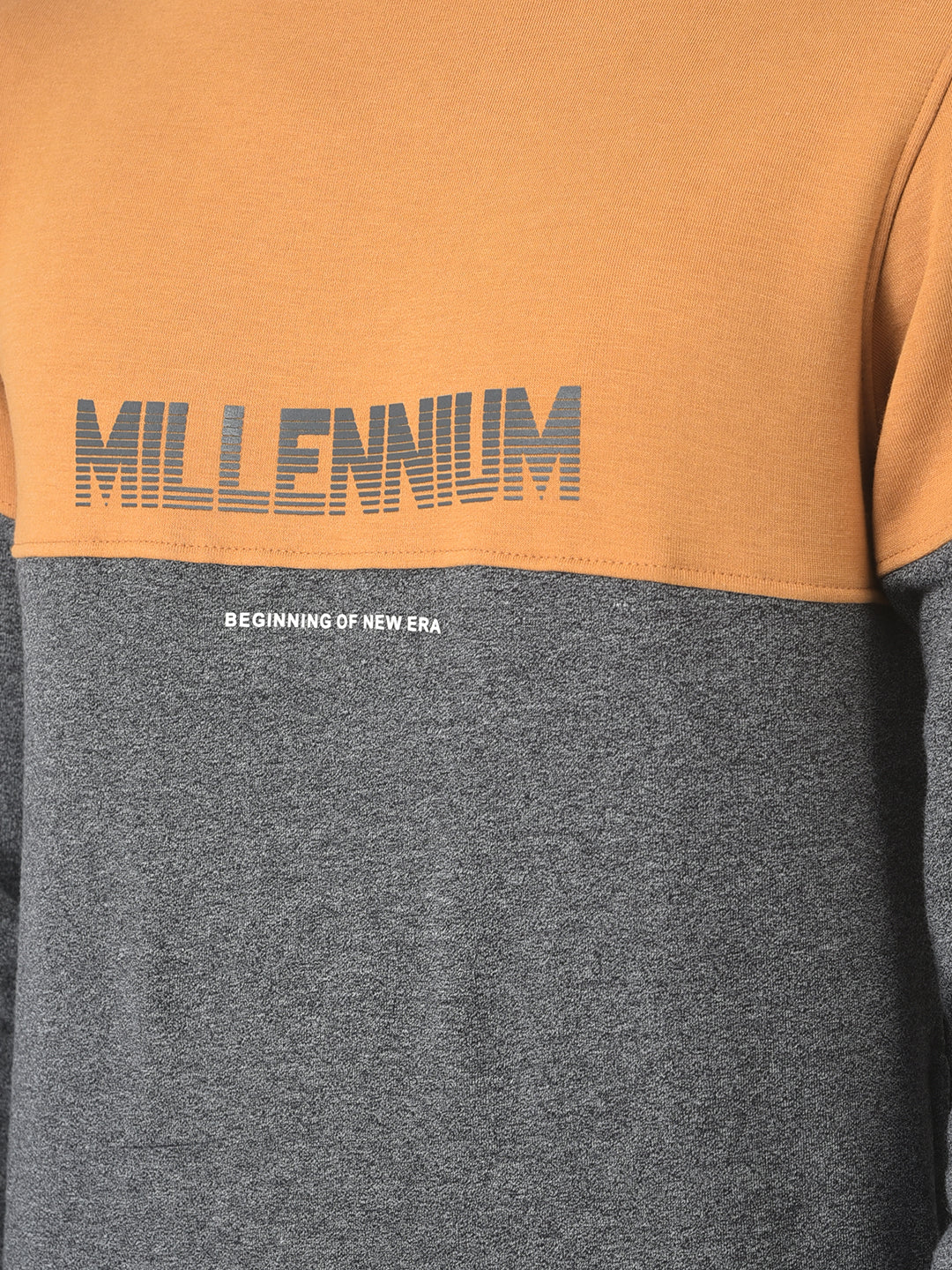  Mustard Colour-Blocked Millennium Sweatshirt