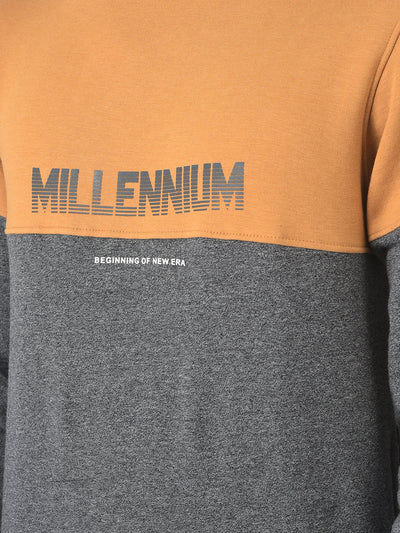  Mustard Colour-Blocked Millennium Sweatshirt