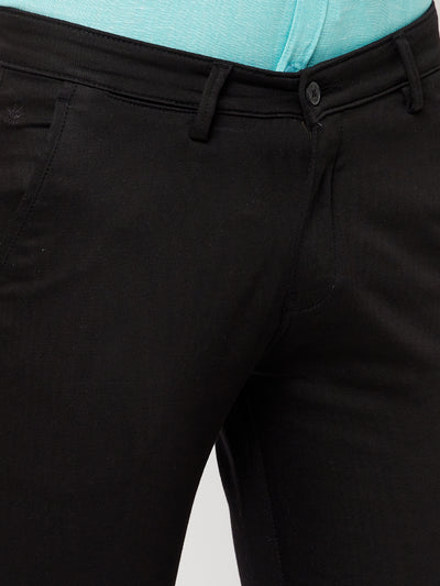 Black Casual Trousers - Men Trousers