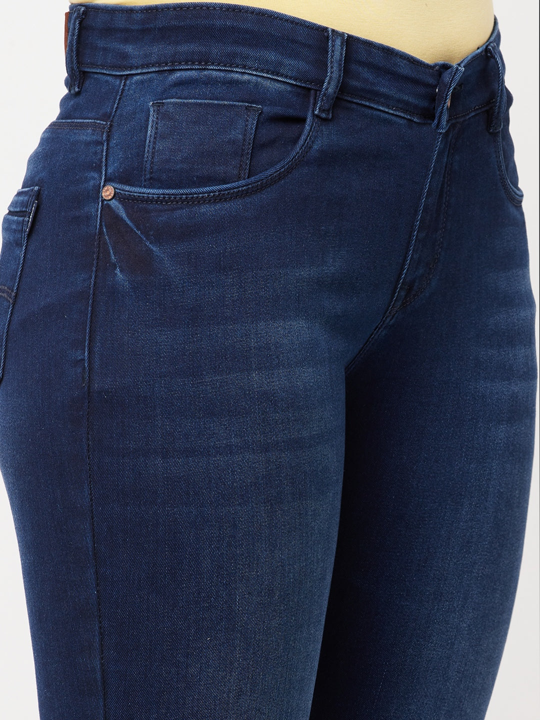 Blue Cropped Jeans - Women Jeans