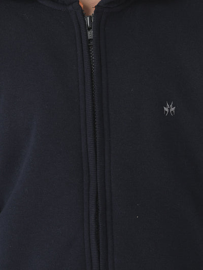  Deep Blue Zipper Sweatshirt 