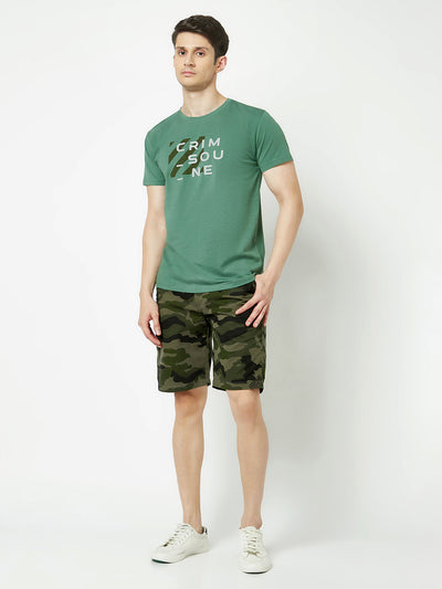  Camouflage Print Shorts