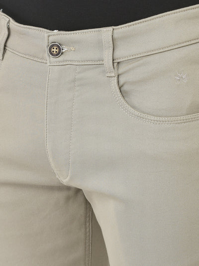  Slim-Fit Light Grey Trousers