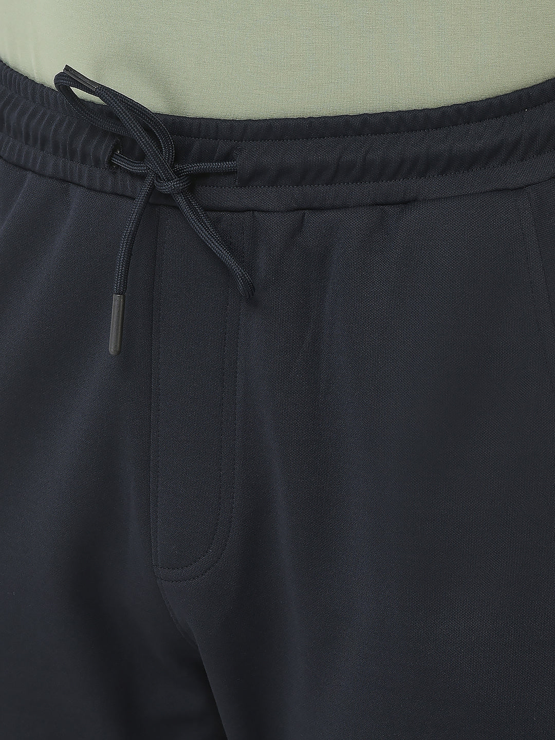  Navy Blue Logo-Work Track Pants