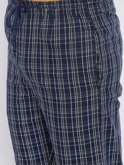 Checked Straight Lounge Pants - Men Lounge Pants