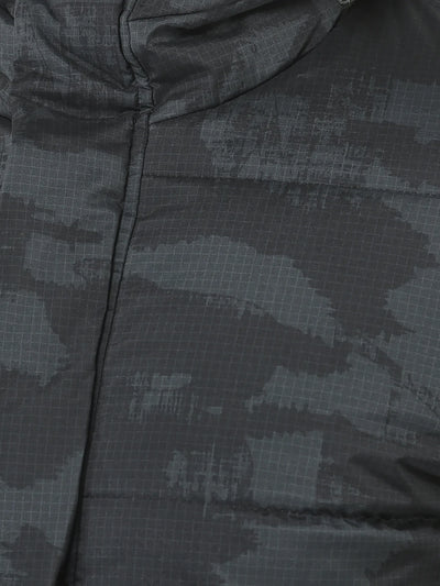 Camouflage Print Padded Jacket 