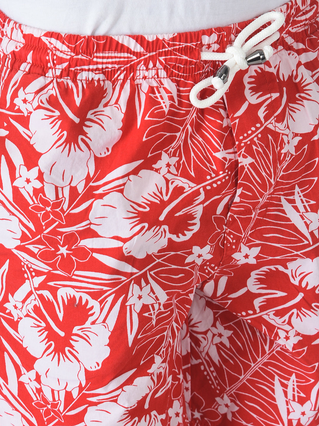 Red Hawaiian Print Boxers-Boys Boxers-Crimsoune Club