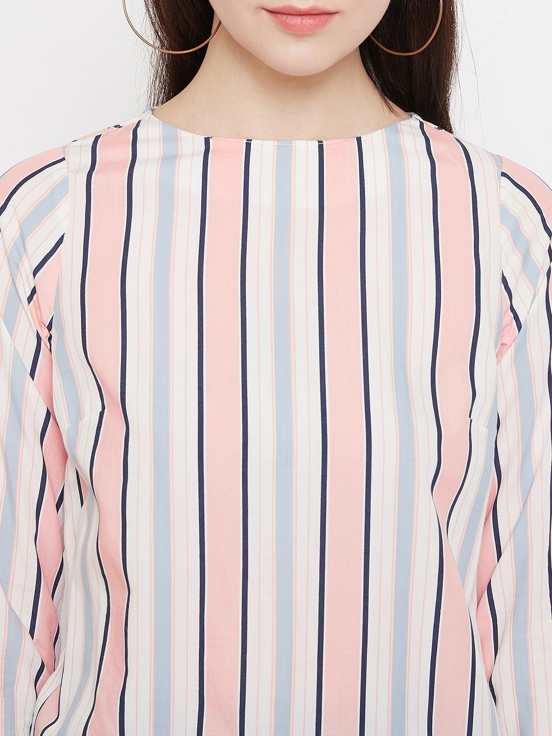 Pink Striped Top - Women Tops