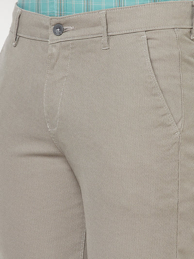 Grey Printed Trousers - Men Trousers