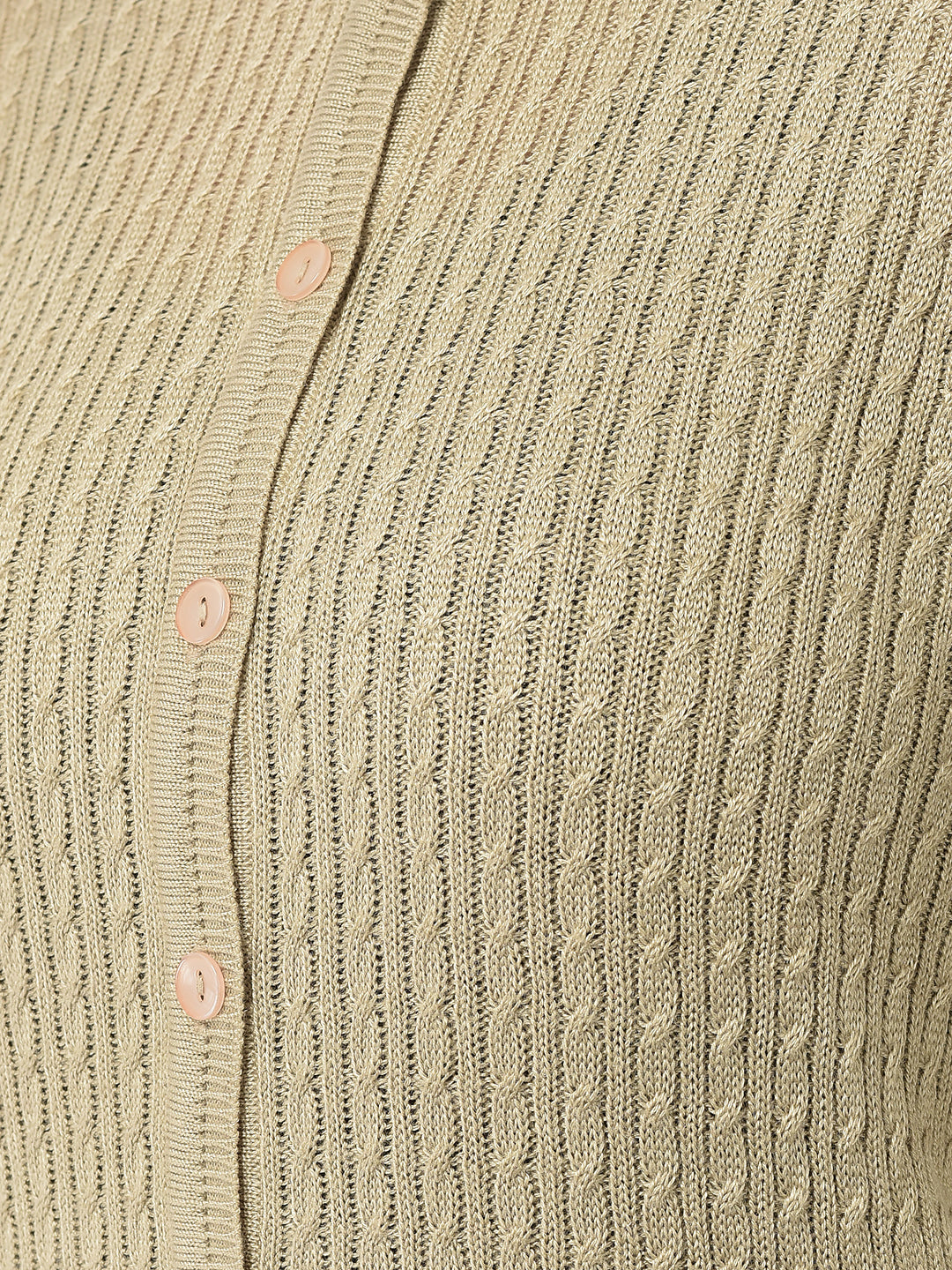  Beige Embroidered Cardigan 